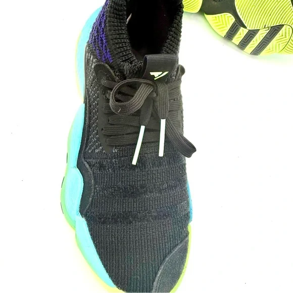 Adidas Trae Young 2 Trae-Tlien‎ Boys Size 6 Core Black H06473 Team Solar Green - Picture 10 of 15